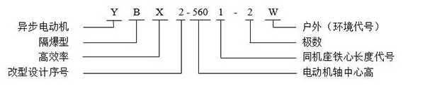 西安泰富西玛YB2系列高压防爆电机型号说明